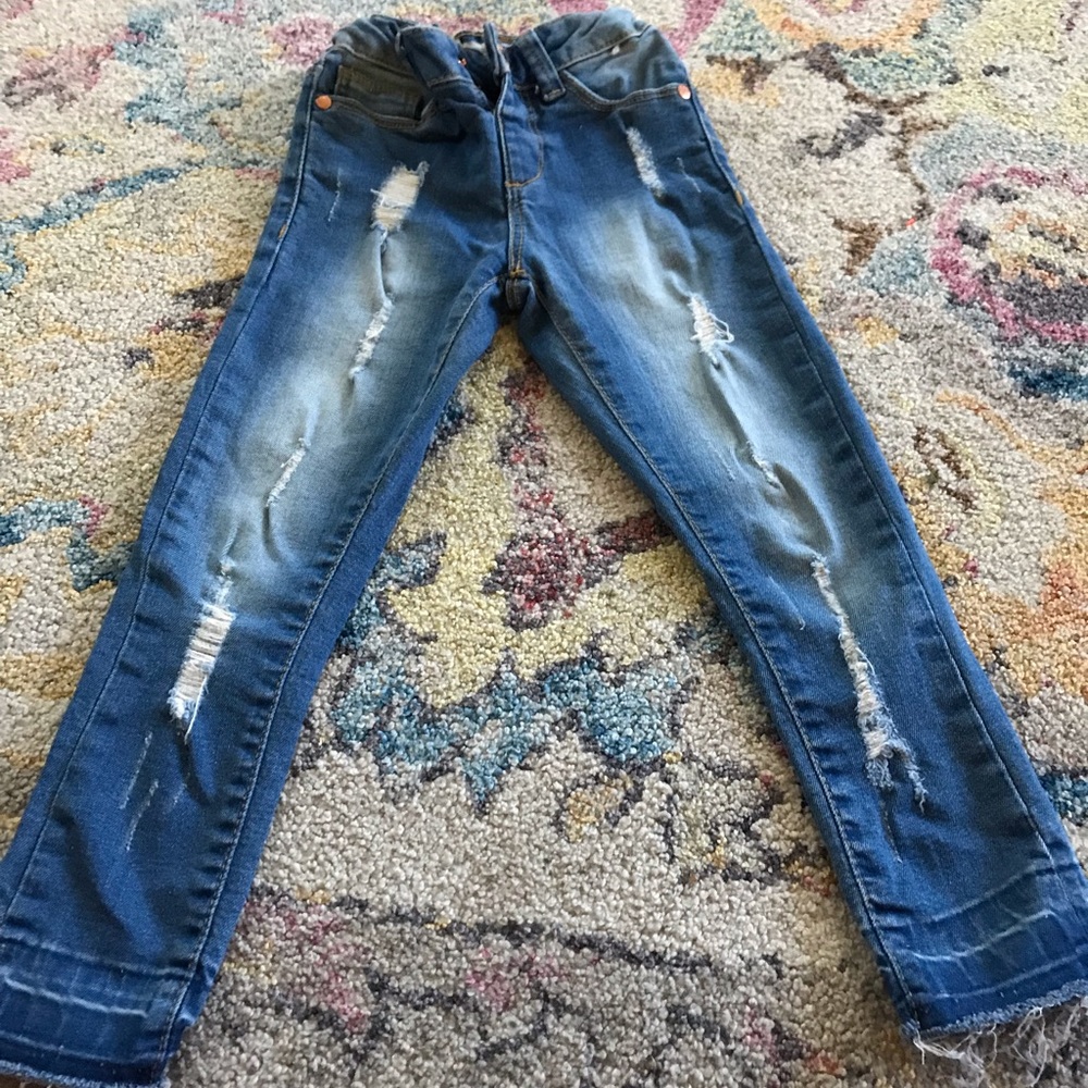 Girls distressed jeans